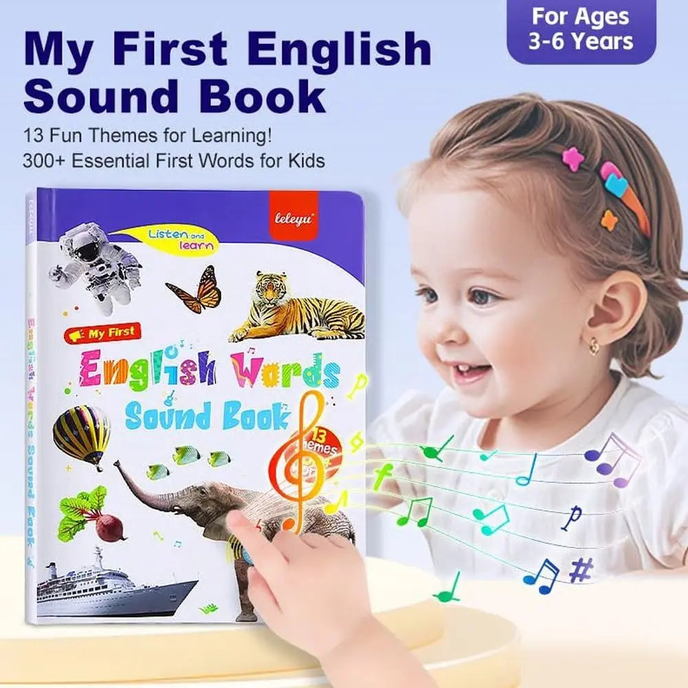 First English Words Sound Book, My First English Sound Book with 470+ Words, 21 Themes, Interactive Audio Sound Books, Fun Word Game, Perfect Educational Gift, Perfect Educational Gift