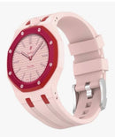 Rugged Case Band Compatible with Swatch Royal Pop Watch Band, Sports Silicone Strap with Shockproof Frame Bumper Case for Men Women Strap