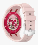 Rugged Case Band Compatible with Swatch Royal Pop Watch Band, Sports Silicone Strap with Shockproof Frame Bumper Case for Men Women Strap