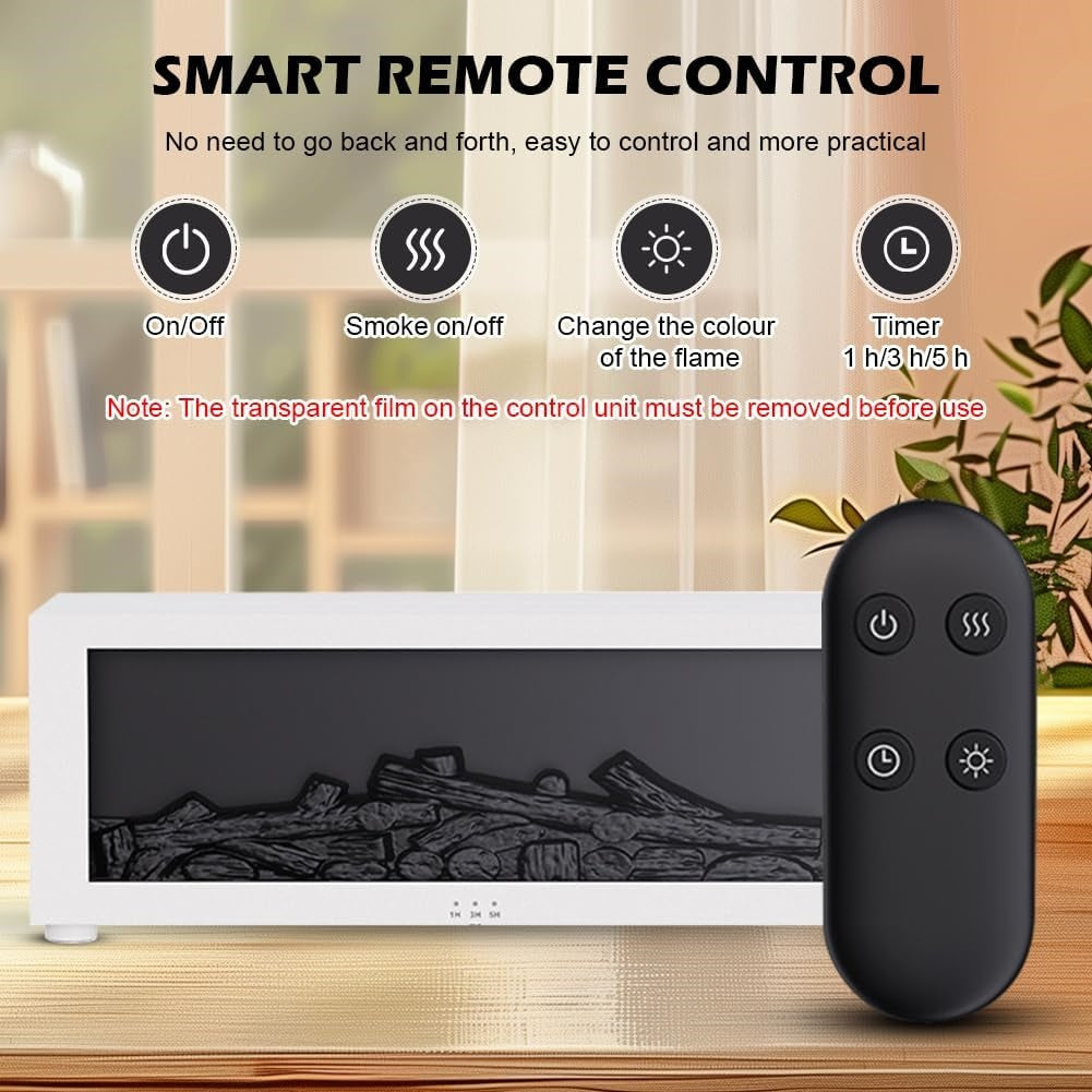 50% Off Discount 3D Today Flame With Remote Control, 7-Colour LED,