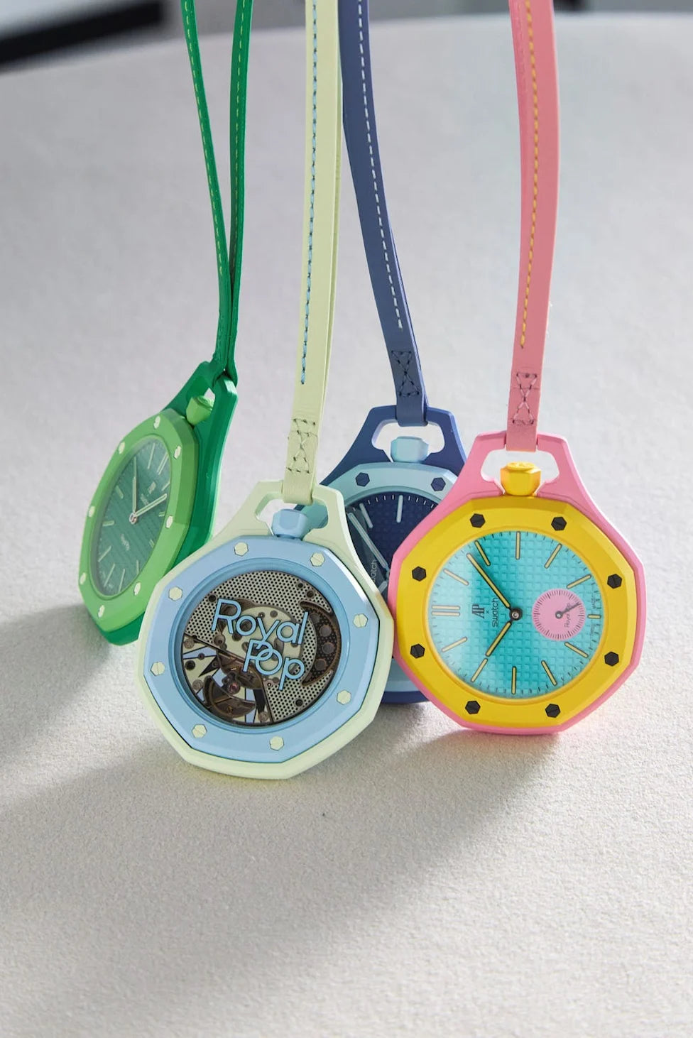 Luxury Octagonal Pocket Watch Pendant – Premium Bioceramic Style Timepiece